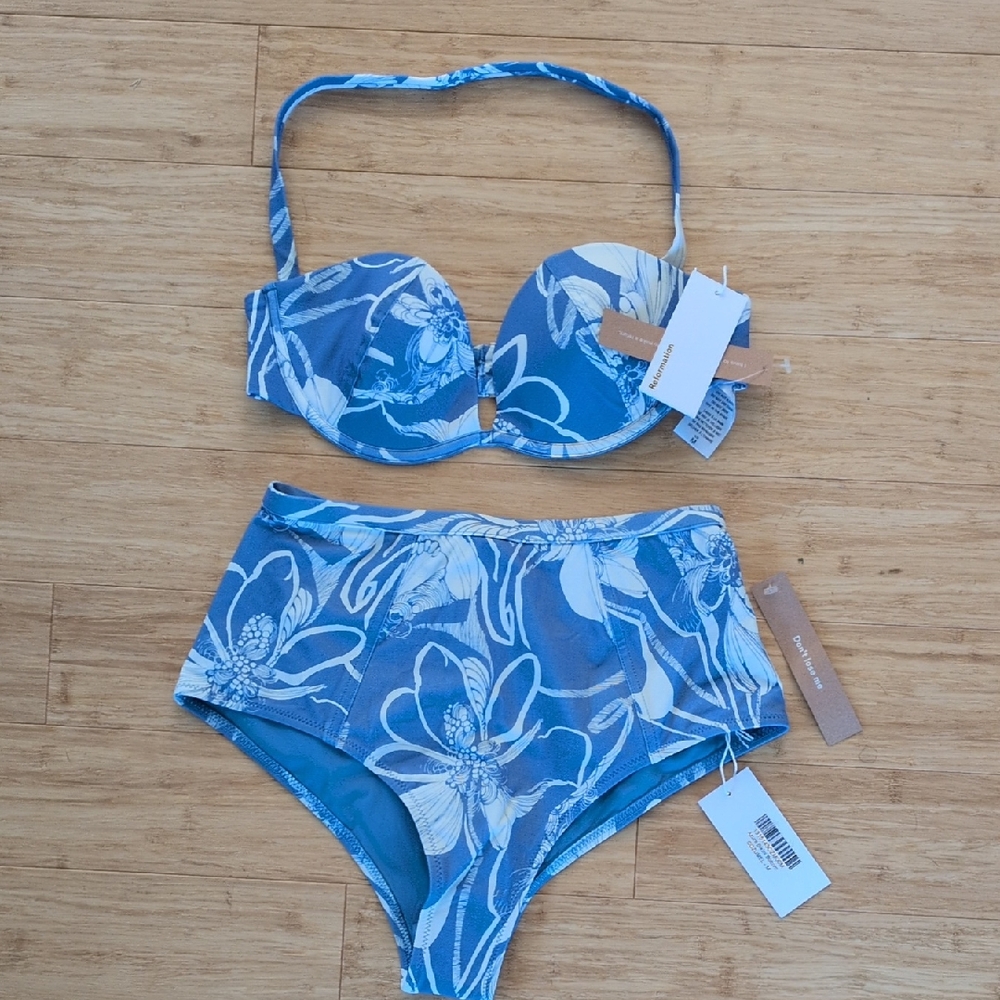 ✨ NWT Reformation Lago Bikini In Cozumel Size M - Picture 2 of 8